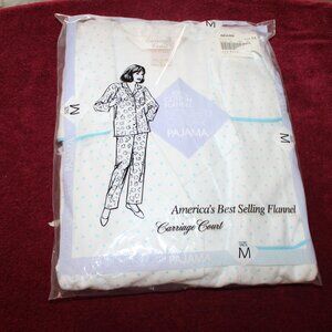 Vintage Carriage Court Ladies 100% Cotton Flannel Pajamas